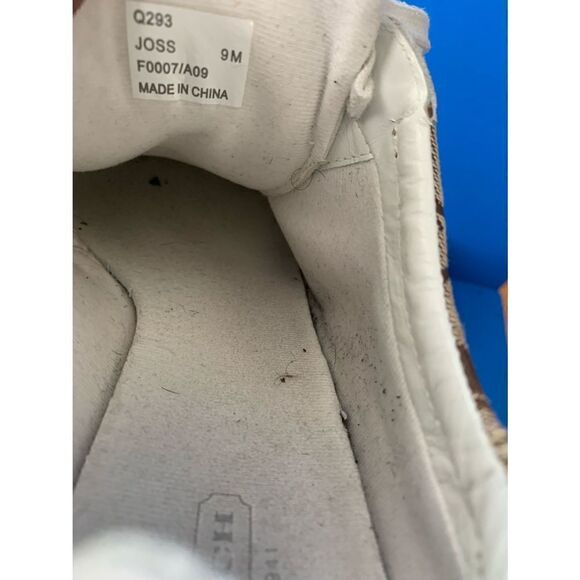 Coach Joss Q293 Signature Casual Tennis sneakers Shoes Black Gray Q293 size 9 - Picture 5 of 6